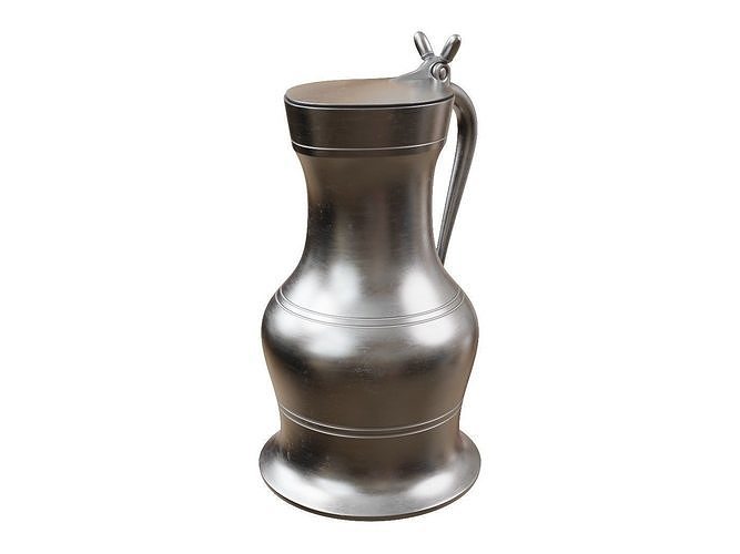 Antique Metal Pot 3D model