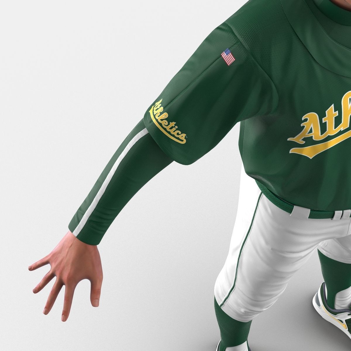 Baseball Player Athletics 2 3D model_29