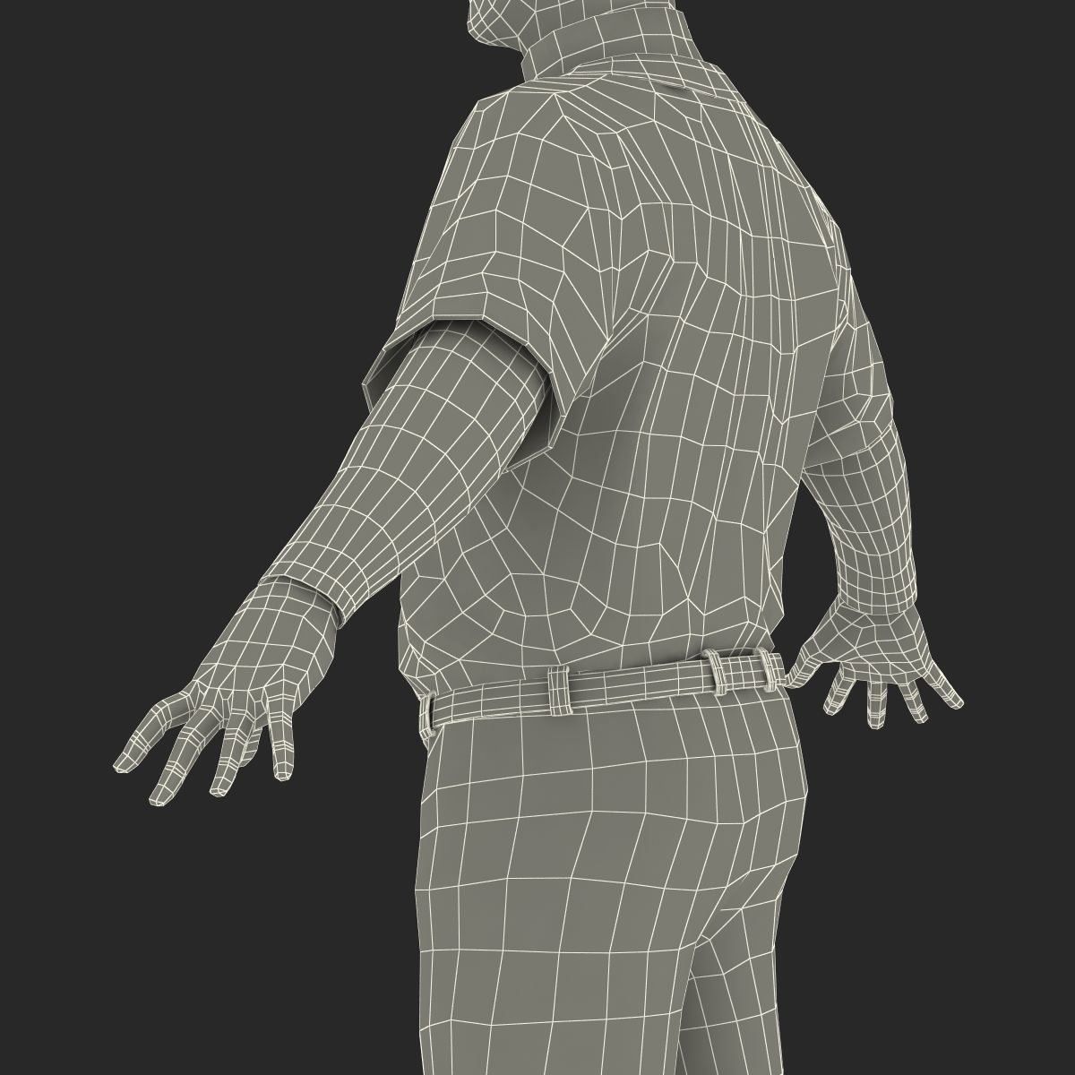 Baseball Player Athletics 2 3D model_63