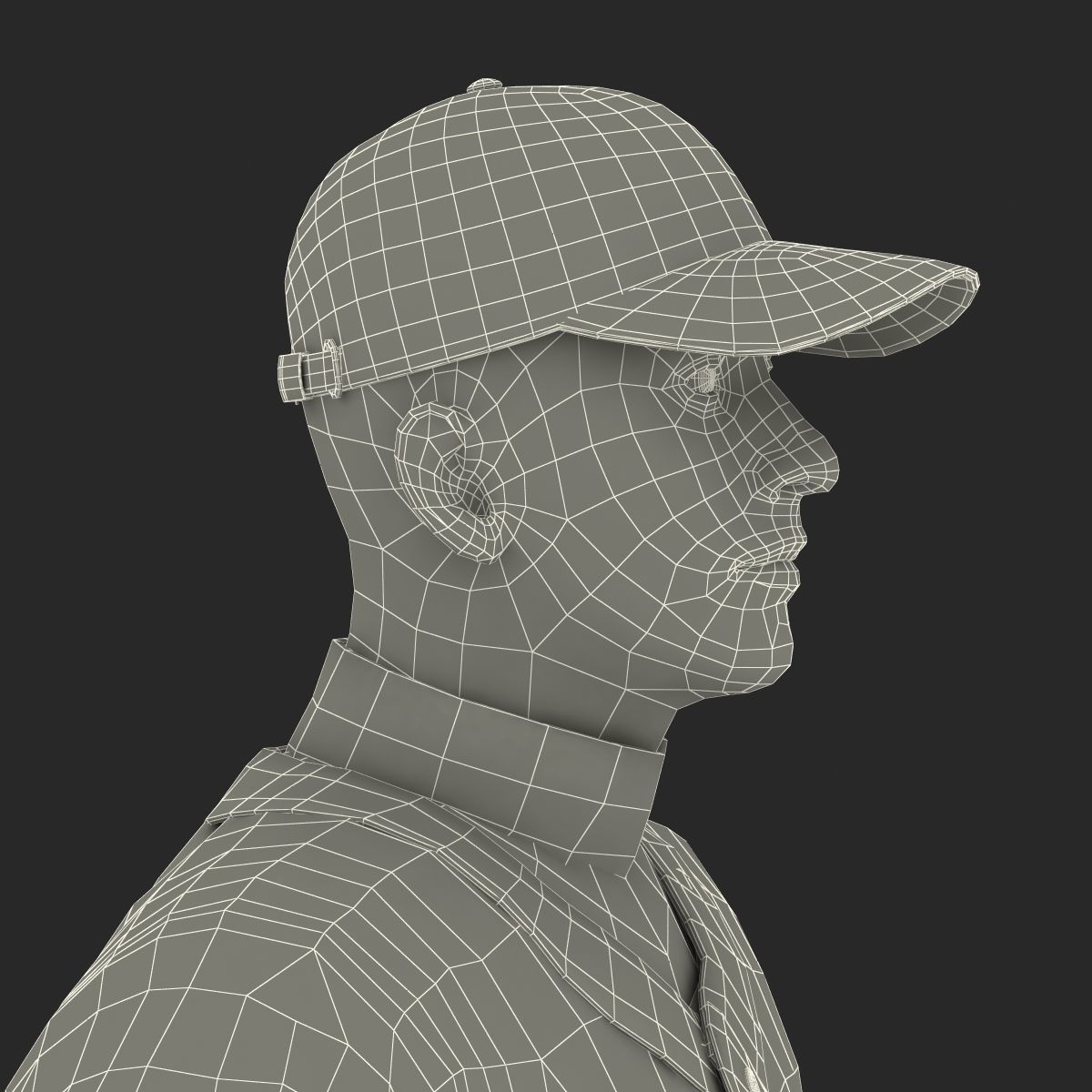 Baseball Player Athletics 2 3D model_65