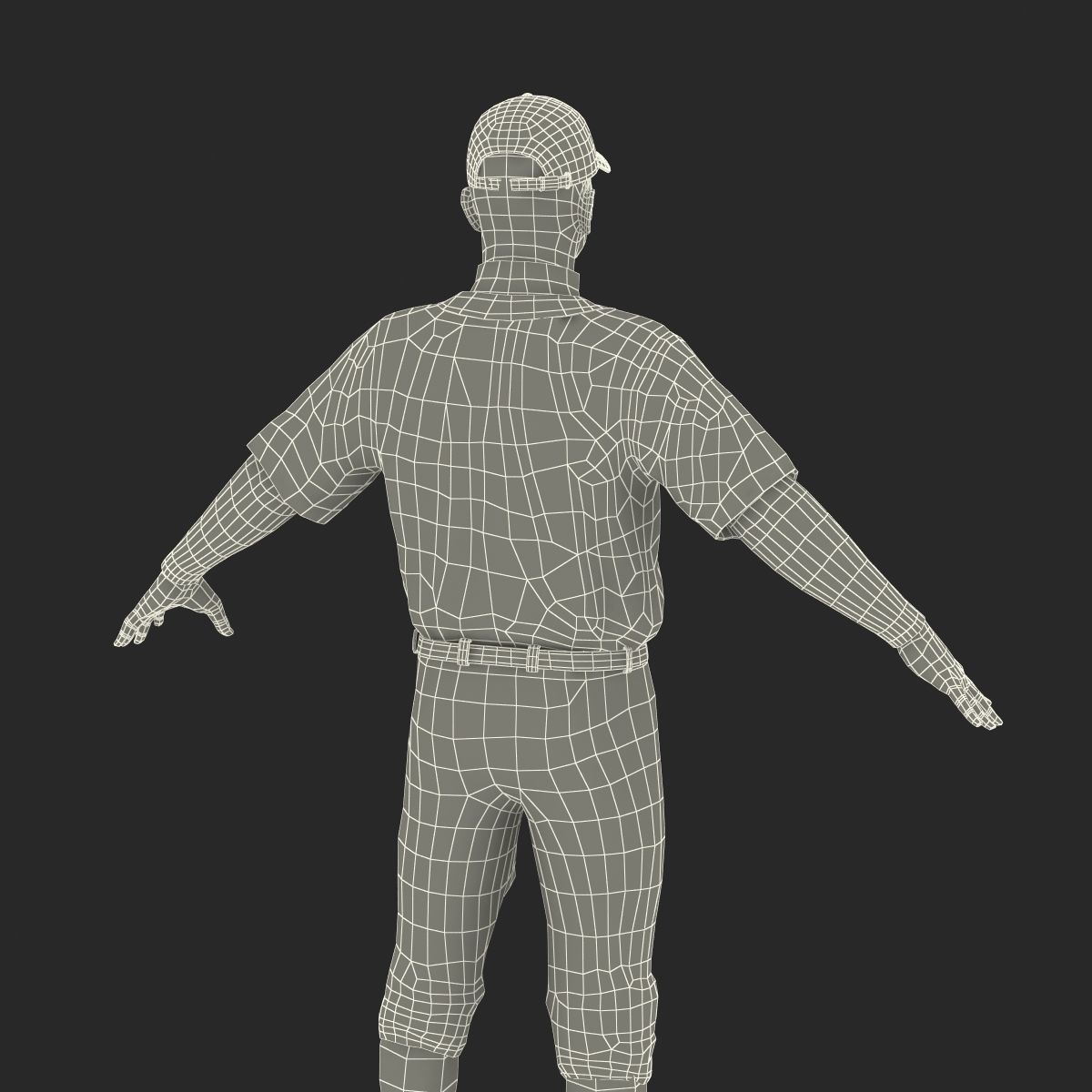 Baseball Player Athletics 2 3D model_56