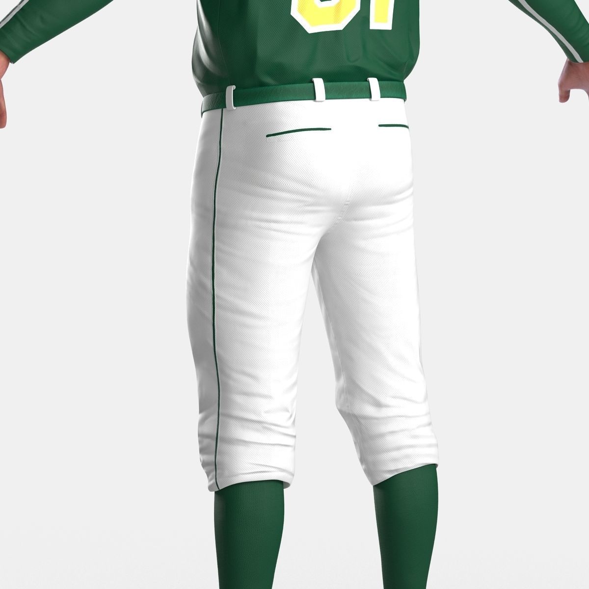 Baseball Player Athletics 2 3D model_35