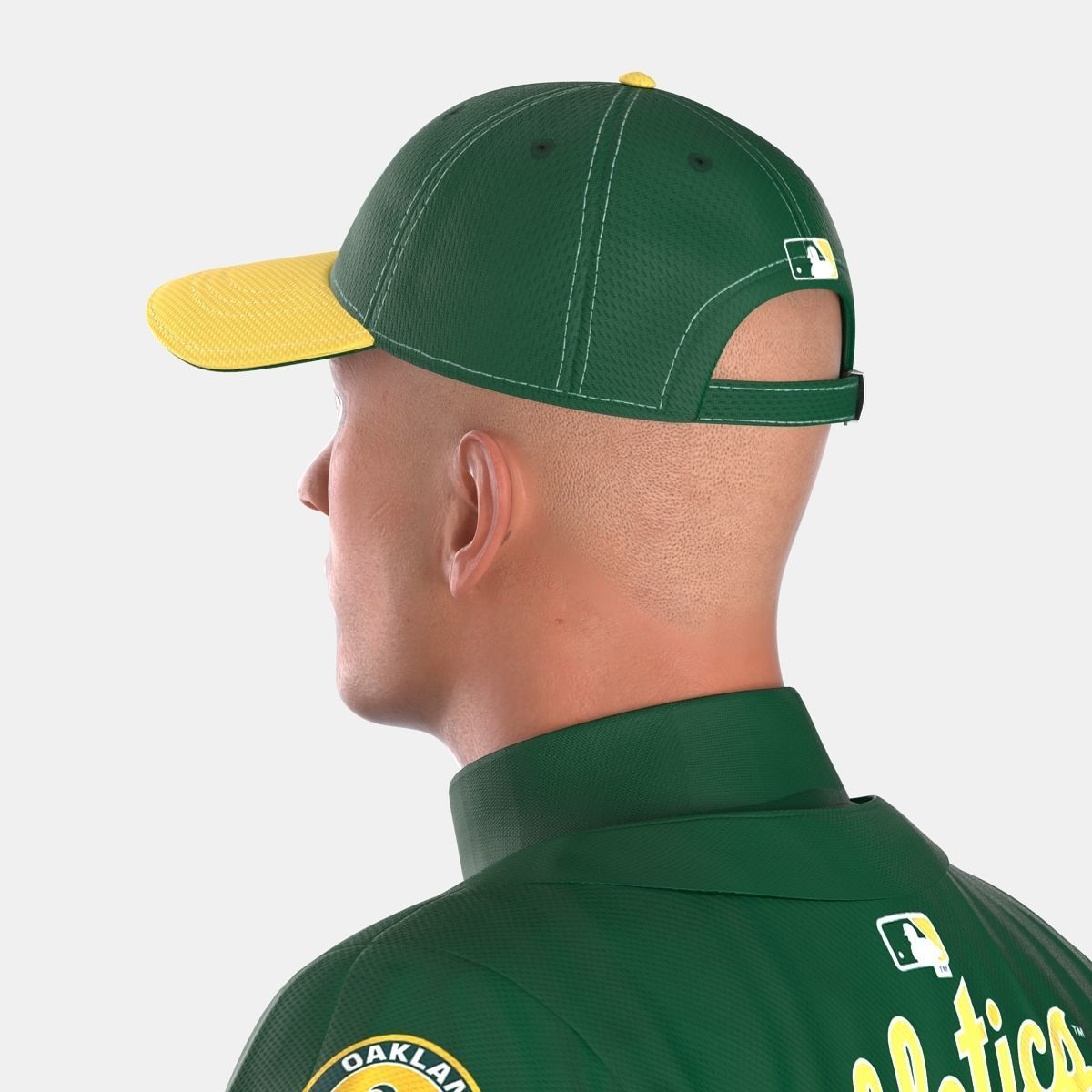 Baseball Player Athletics 2 3D model_4