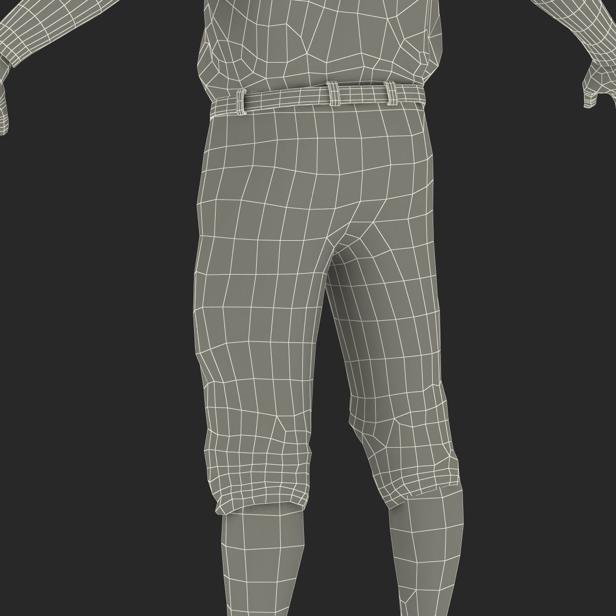 Baseball Player Athletics 2 3D model_71