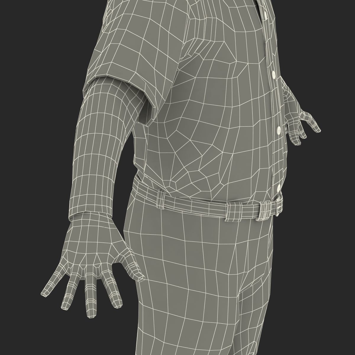 Baseball Player Athletics 2 3D model_62