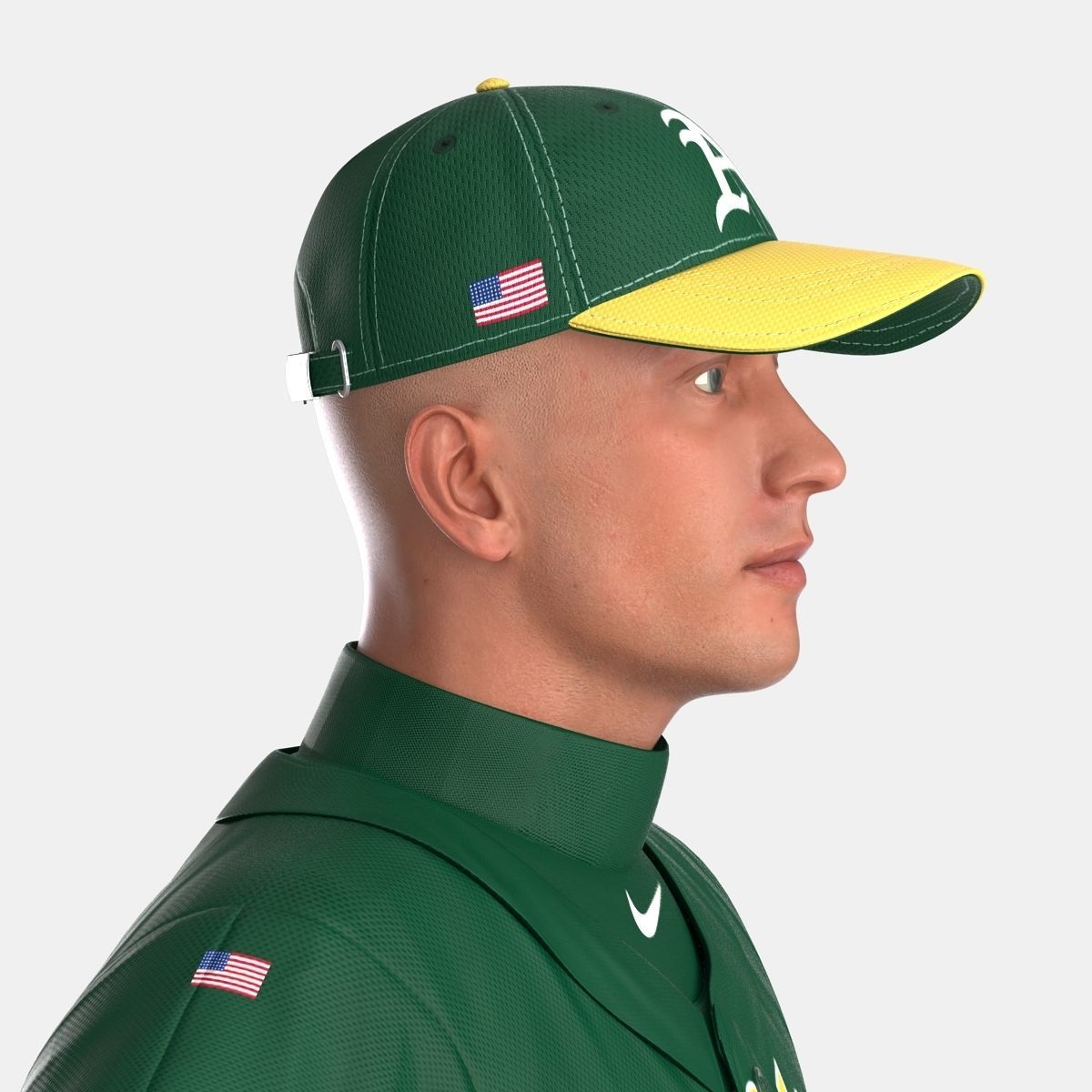Baseball Player Athletics 2 3D model_3