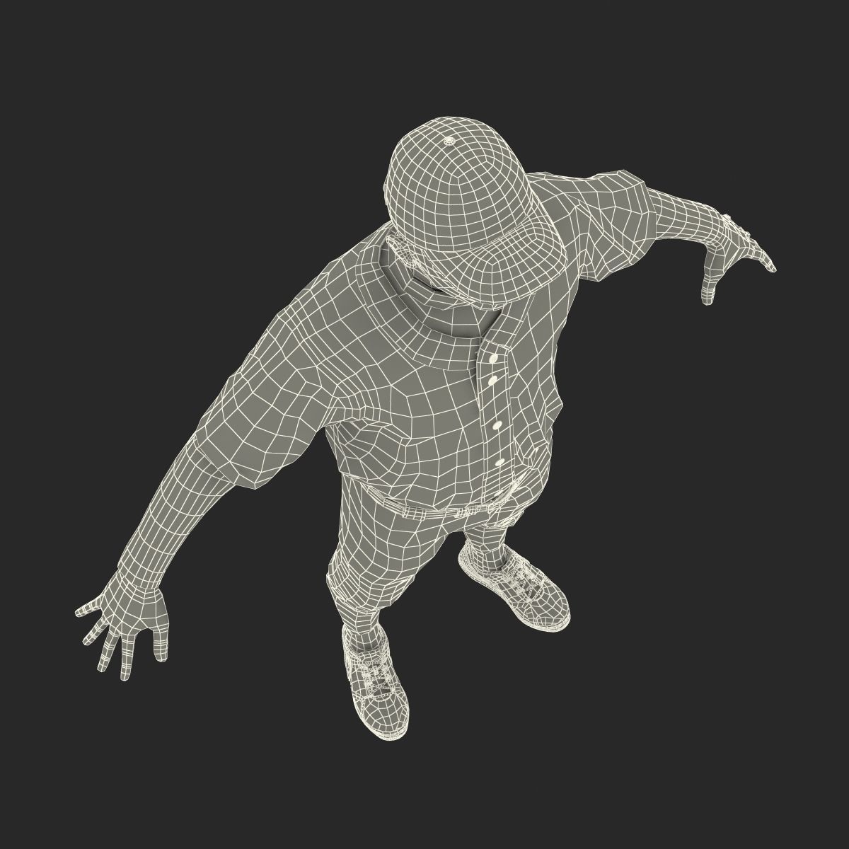 Baseball Player Athletics 2 3D model_52