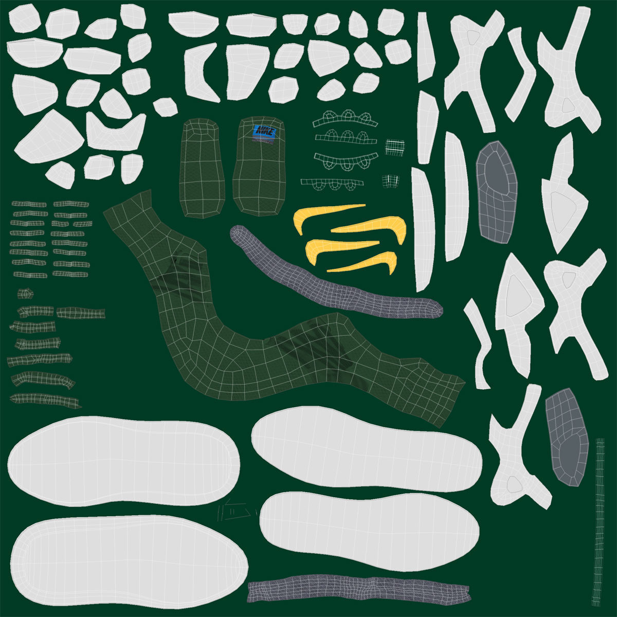 Baseball Player Athletics 2 3D model_43