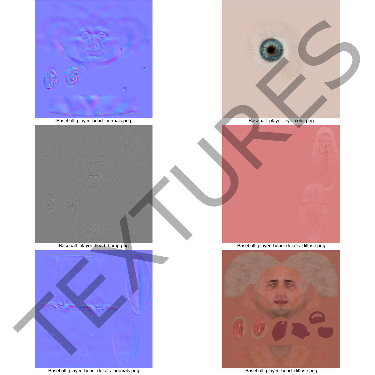 Baseball Player Athletics 2 3D model_45