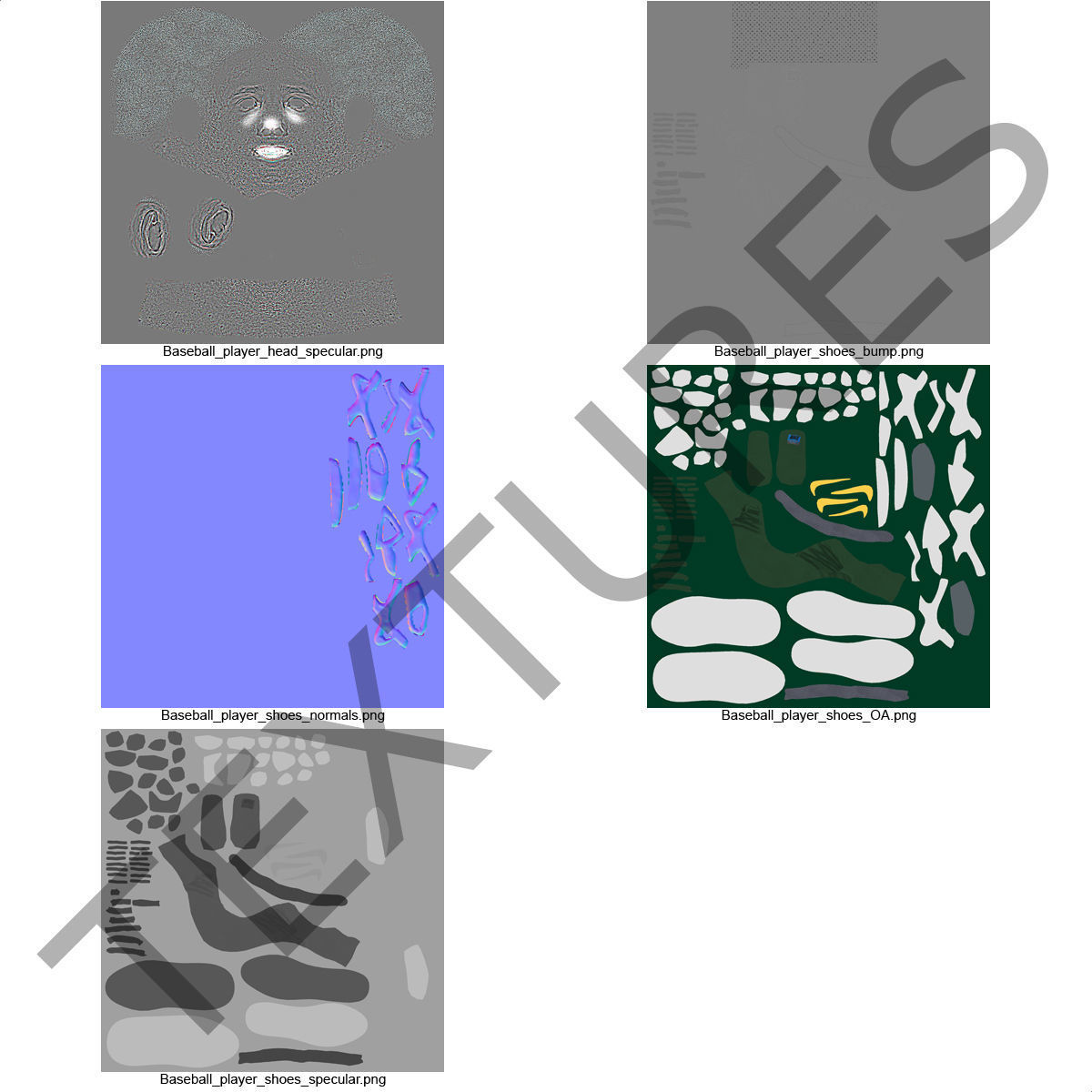 Baseball Player Athletics 2 3D model_46