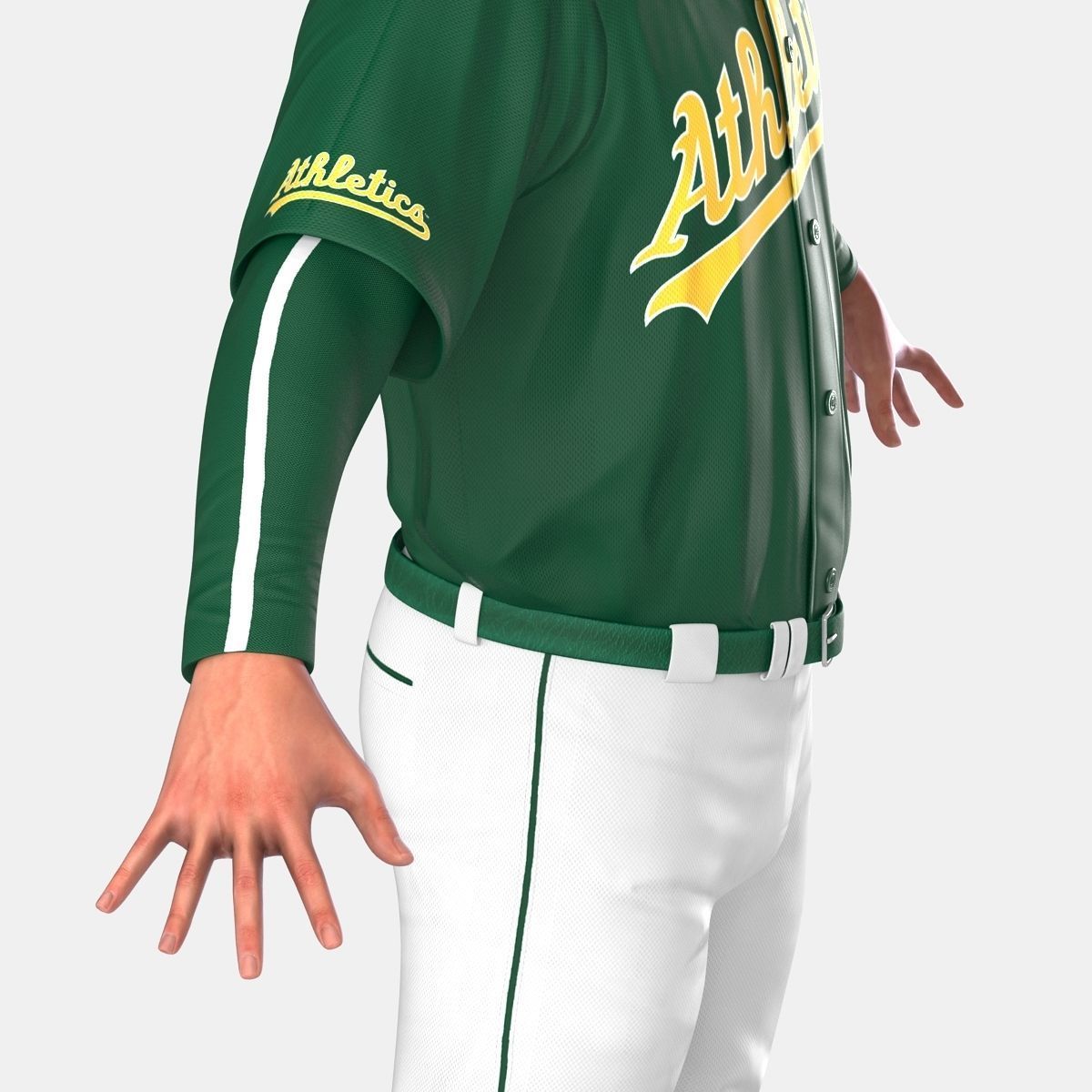 Baseball Player Athletics 2 3D model_26