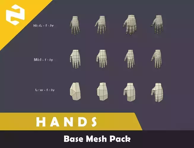 Hands Base Mesh 