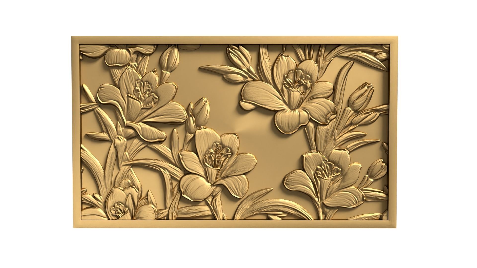 Modern Wall Panel Relief for CNC and 3D Printing 08 3D print model_1