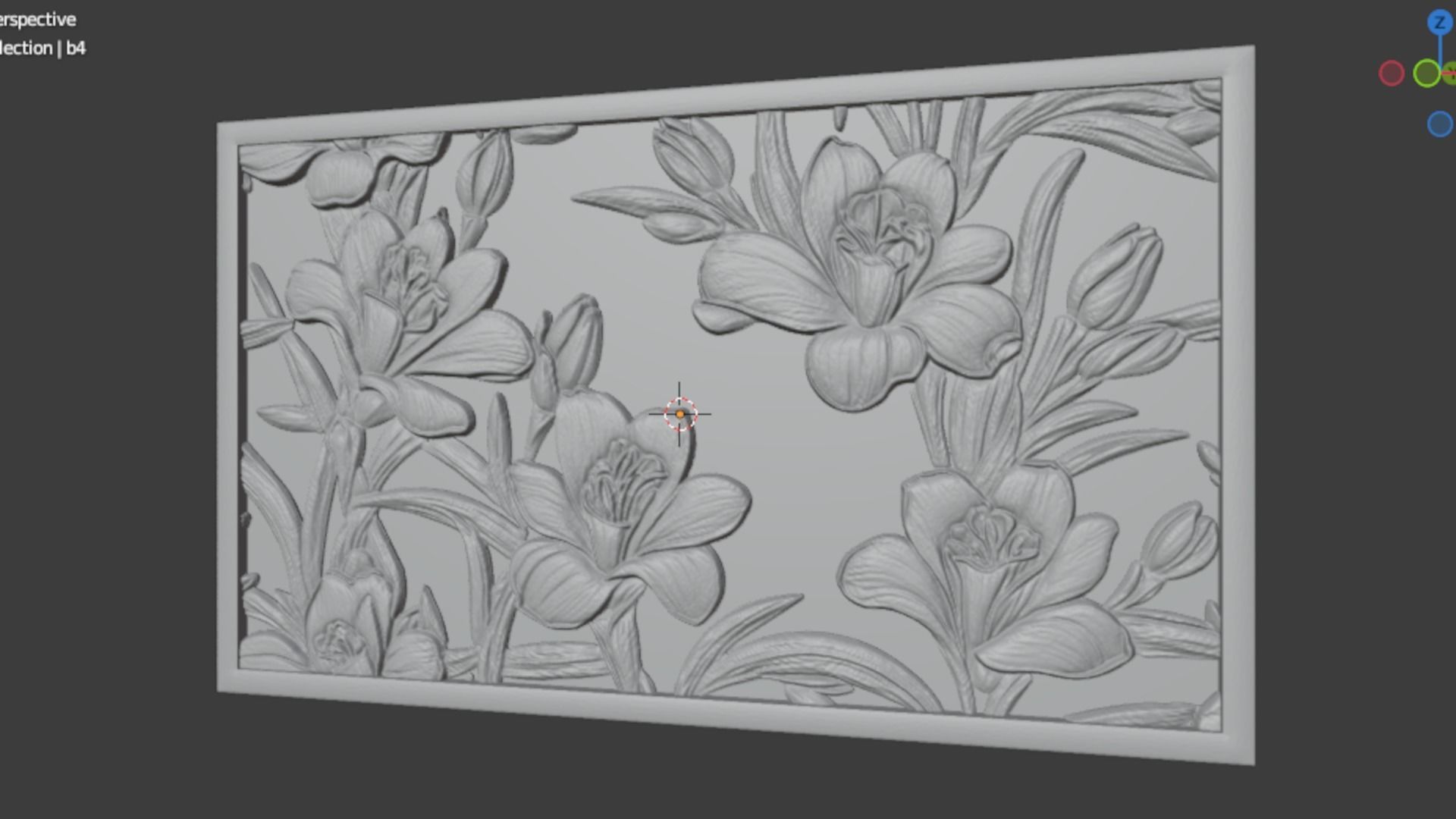 Modern Wall Panel Relief for CNC and 3D Printing 08 3D print model_3