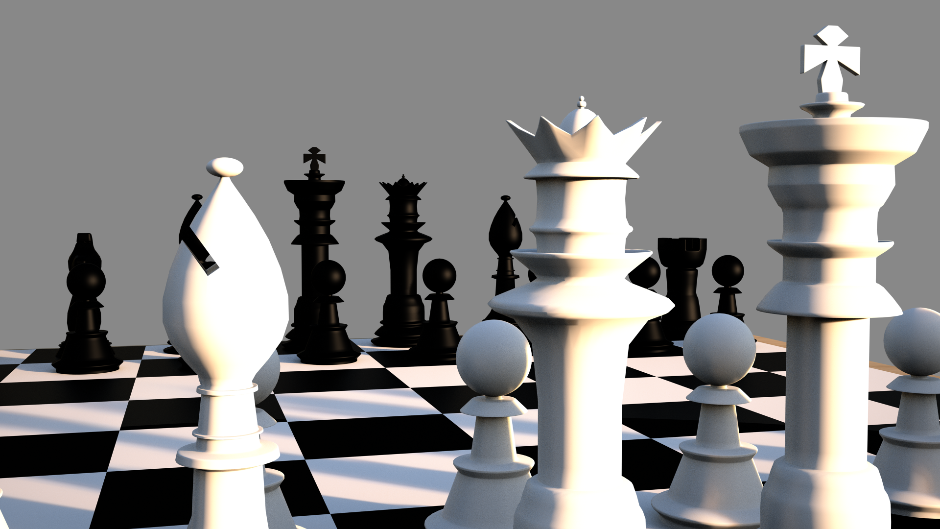 Typical chess set 3D model_3