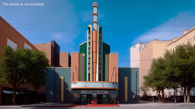 The Eglinton Grand Entrance with Night Lights 3D model