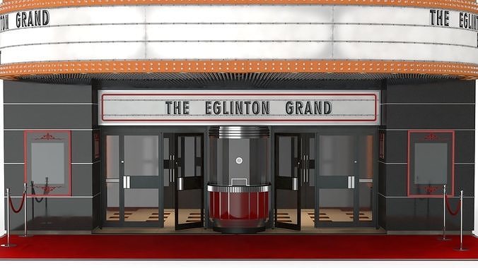 The Eglinton Grand Entrance with Night Lights 3D model 7