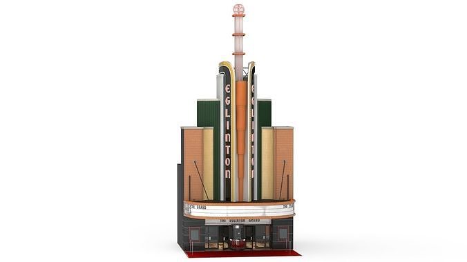 The Eglinton Grand Entrance with Night Lights 3D model 6
