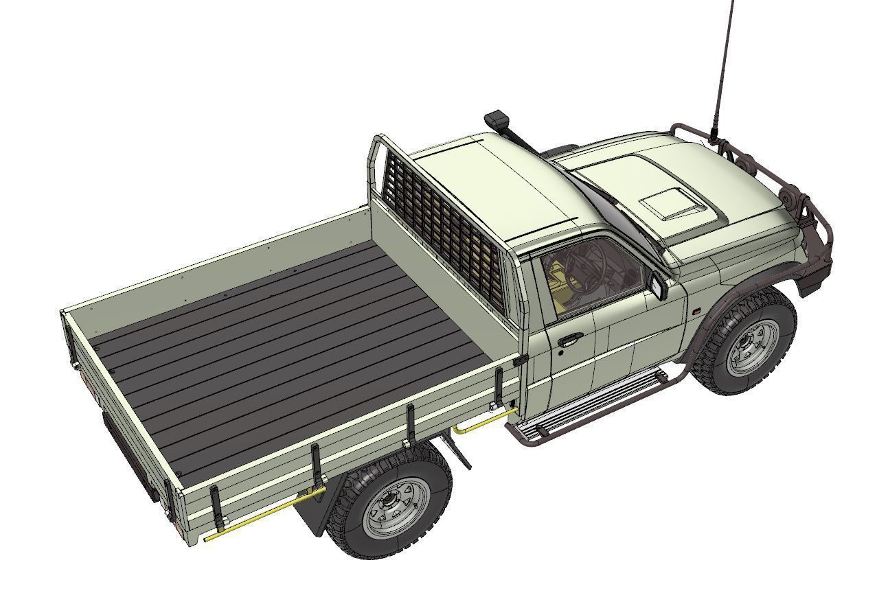 NISSAN PATROL UTE Y61 1997-2004 1 10 SCALE WAGOM 3D PRINT 3D print model_20