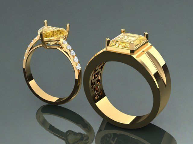 Ring Men girl 36 3D print model_7