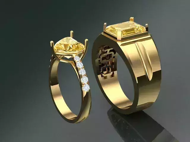 Ring Men girl 36 3D print model