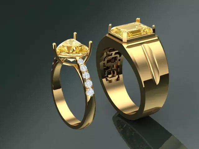 Ring Men girl 36 3D print model_0