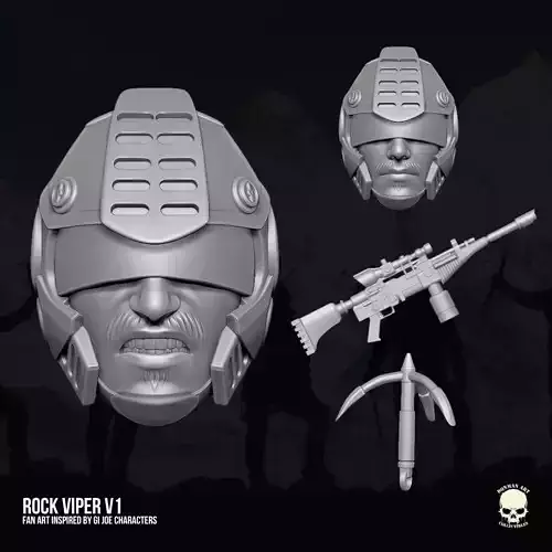 Rock Viper GI Joe Fan Art 3D printable File For Action Figures