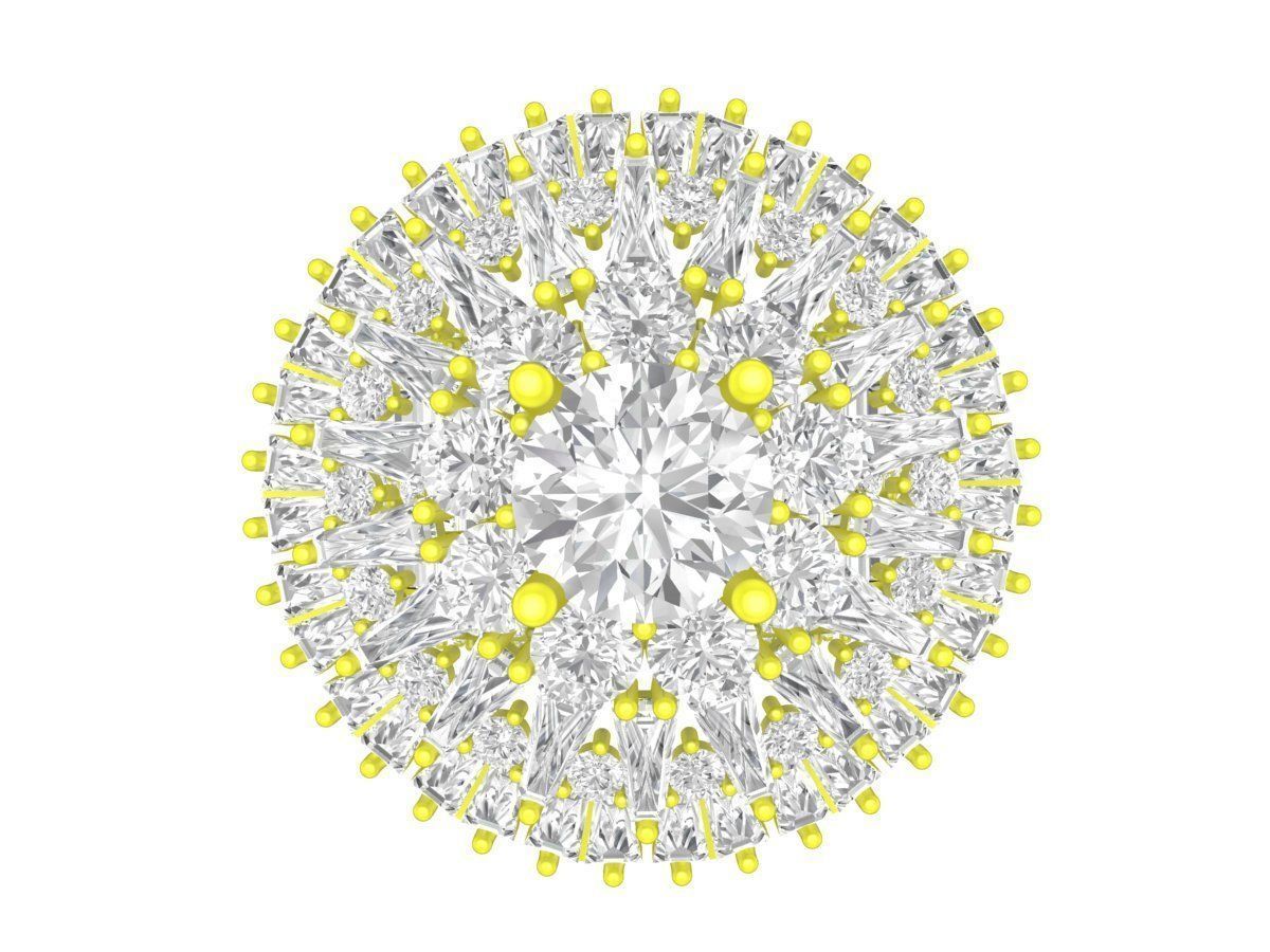 7941 italy diamond women fashion ring 3D print model_2