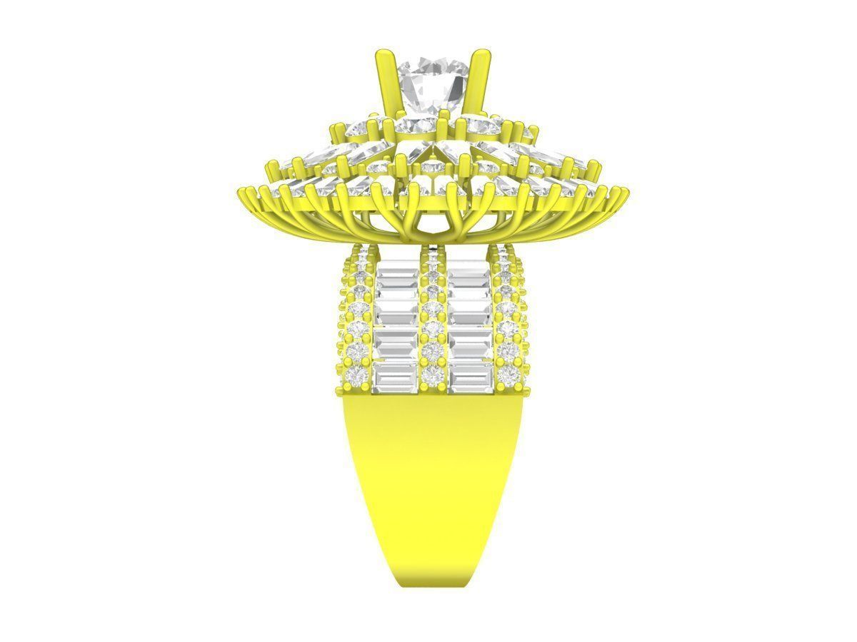 7941 italy diamond women fashion ring 3D print model_4