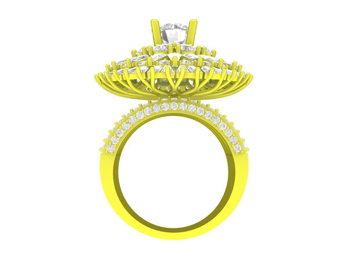 7941 italy diamond women fashion ring 3D print model_3