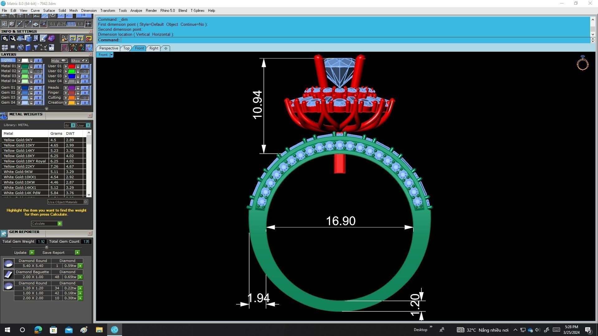 7942 italy diamond women fashion ring 3D print model_6