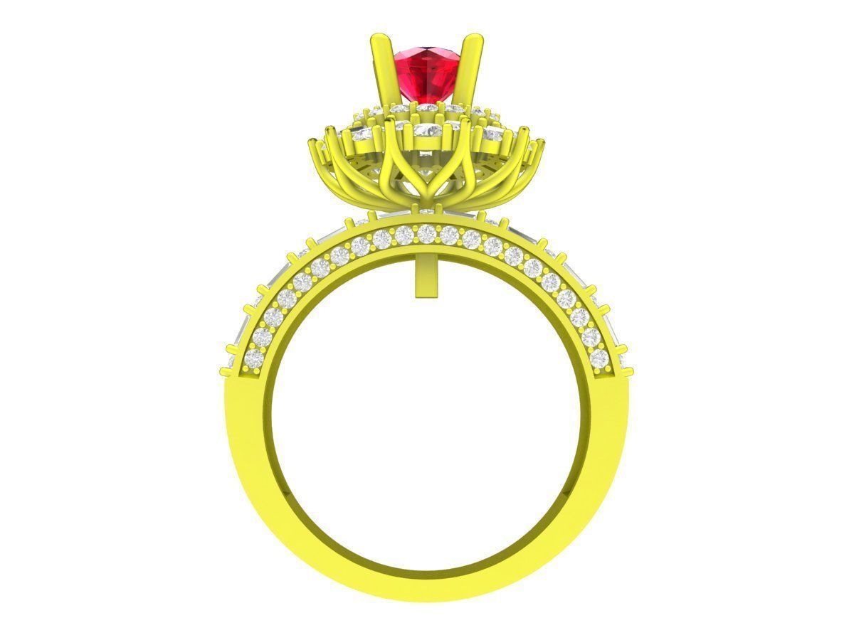 7942 italy diamond women fashion ring 3D print model_3