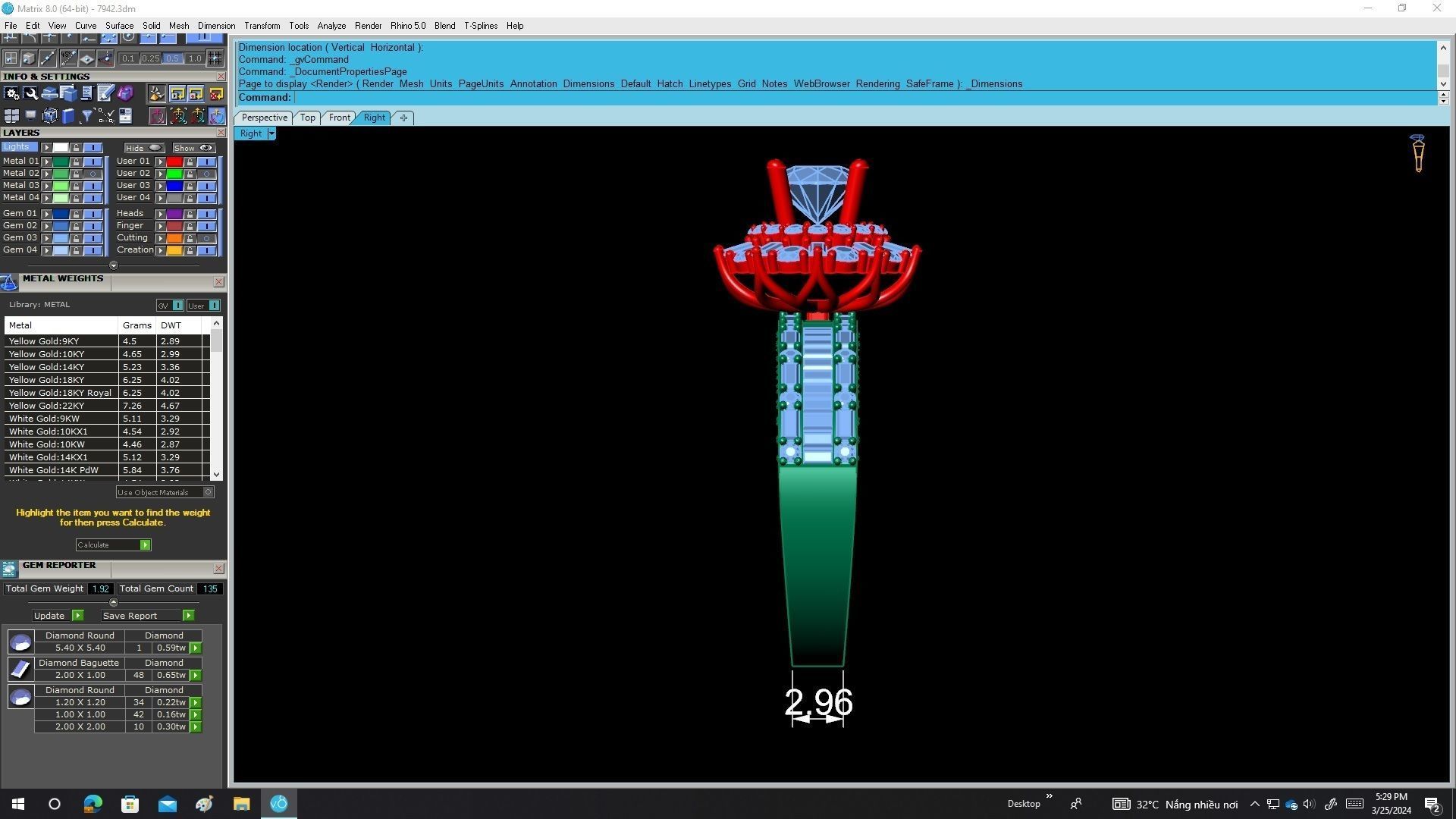 7942 italy diamond women fashion ring 3D print model_7