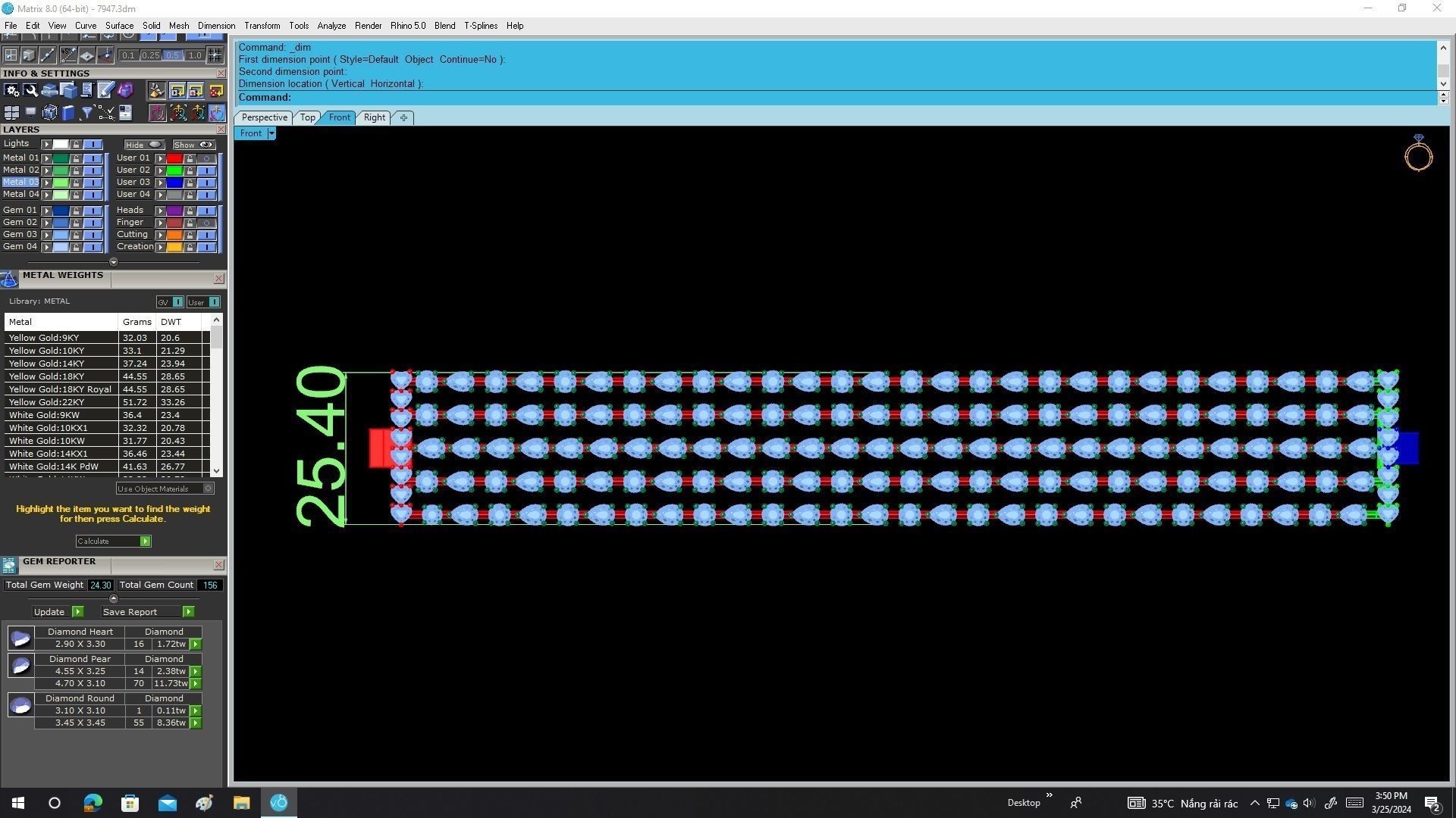 7947 italy luxury diamond women fashion bracelets 3D print model_6