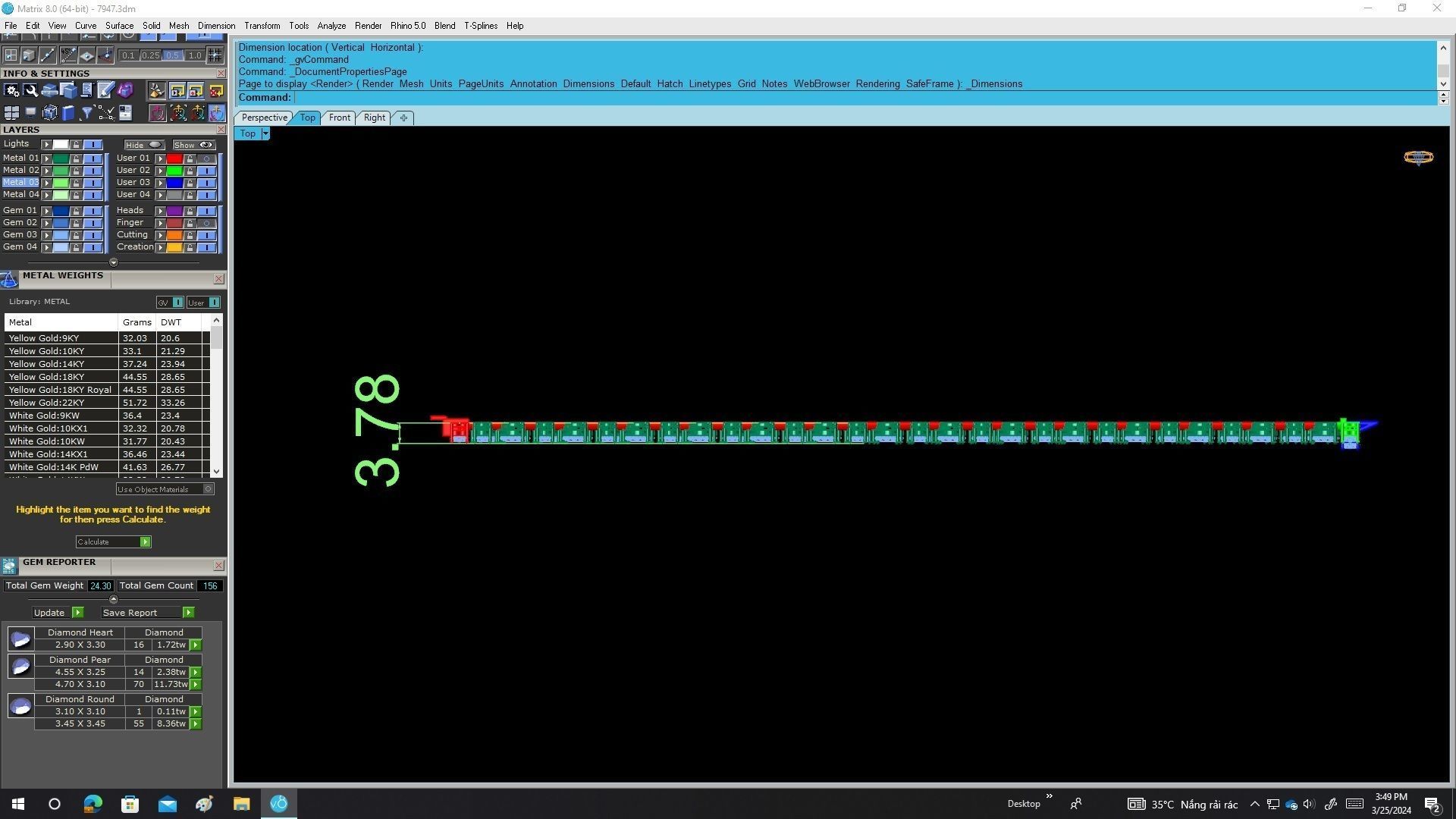 7947 italy luxury diamond women fashion bracelets 3D print model_5