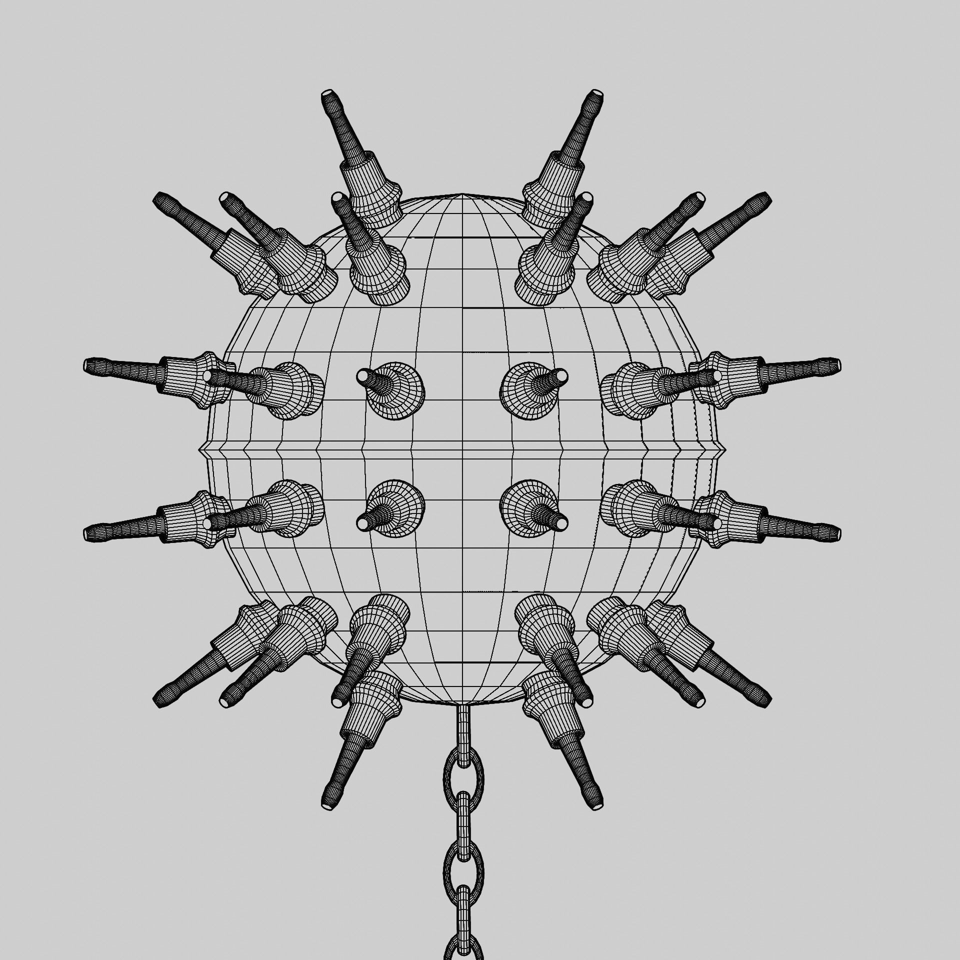 Sea Mines Cyraxz Technology Anti Invasion Extreme Explosive Low-poly 3D model_24