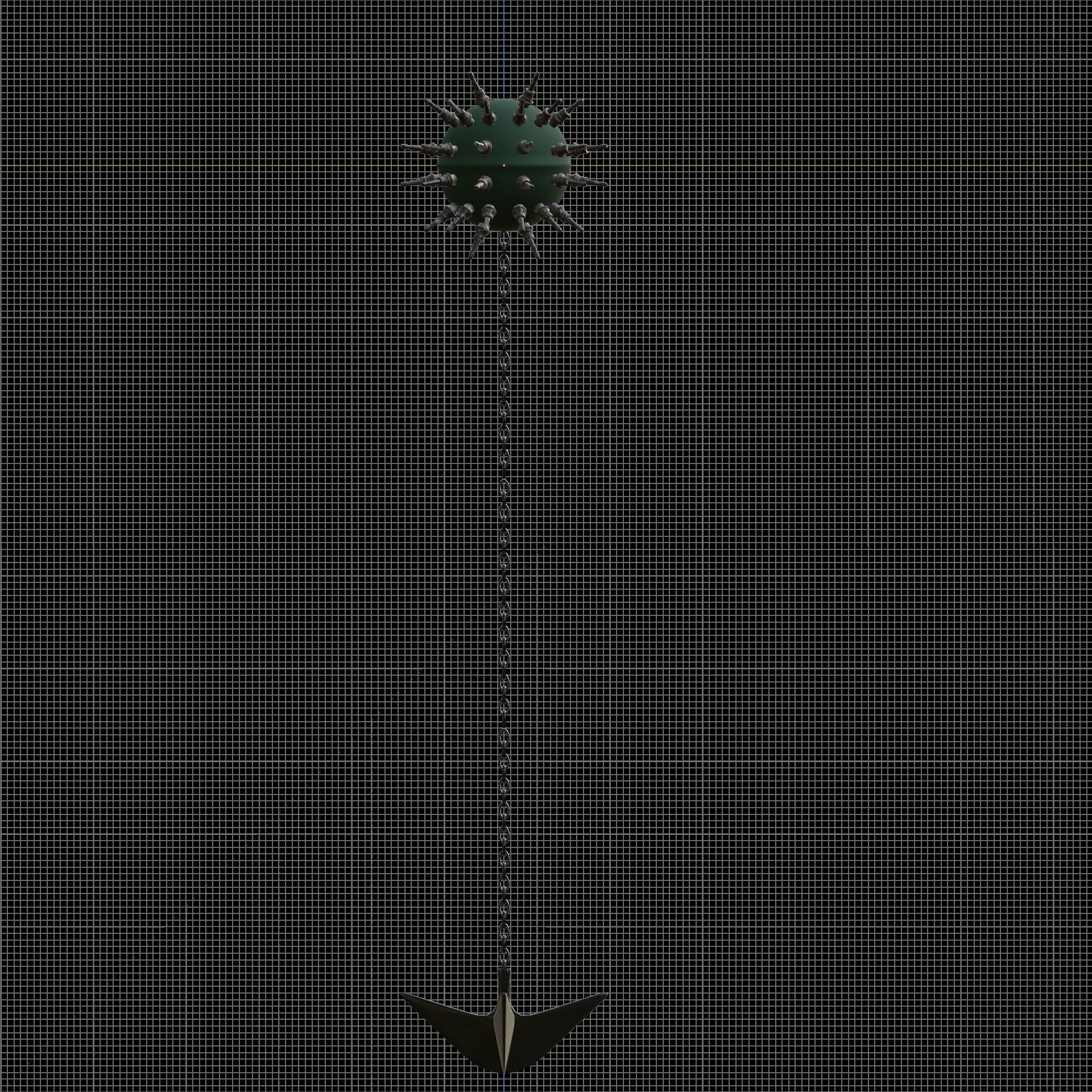 Sea Mines Cyraxz Technology Anti Invasion Extreme Explosive Low-poly 3D model_20