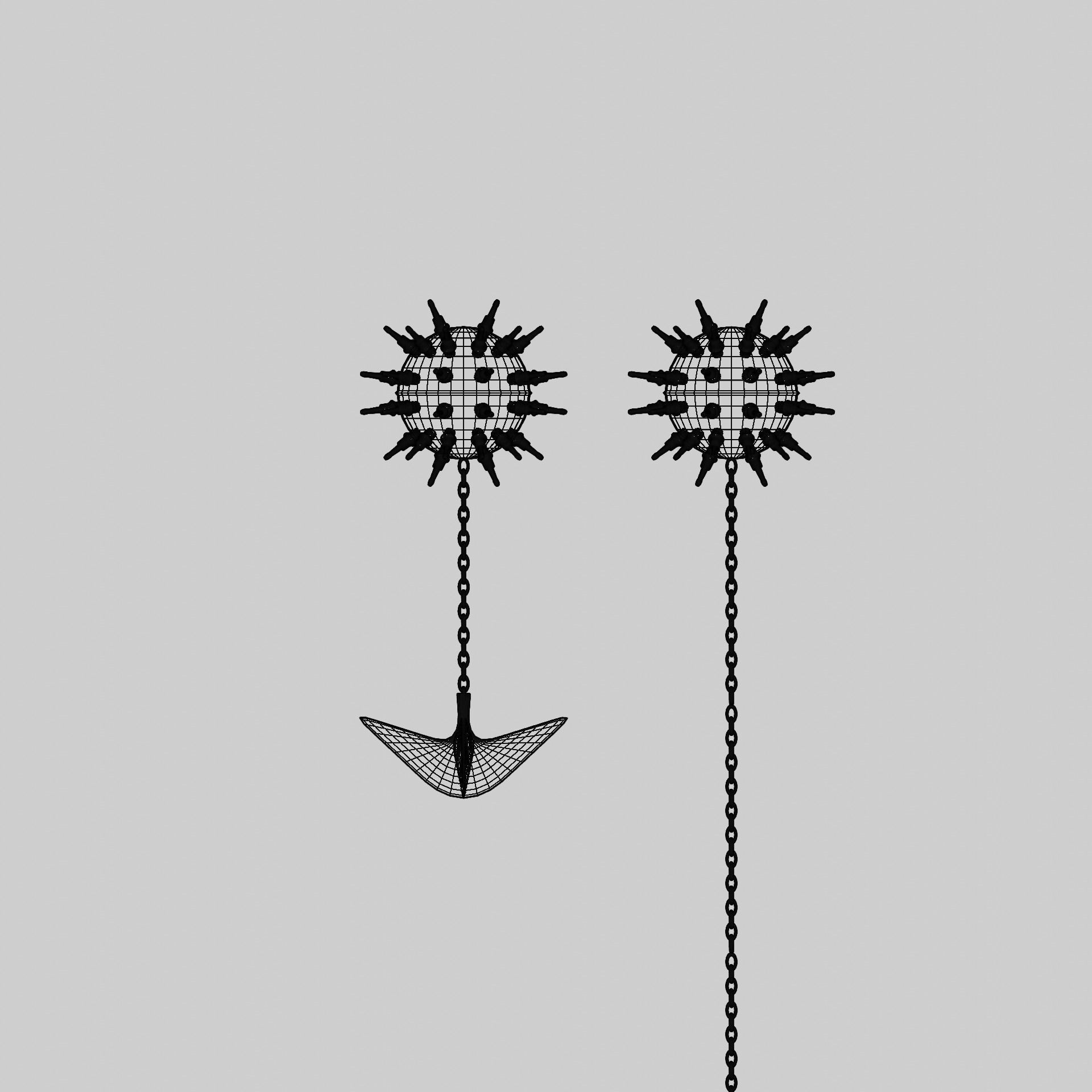 Sea Mines Cyraxz Technology Anti Invasion Extreme Explosive Low-poly 3D model_17