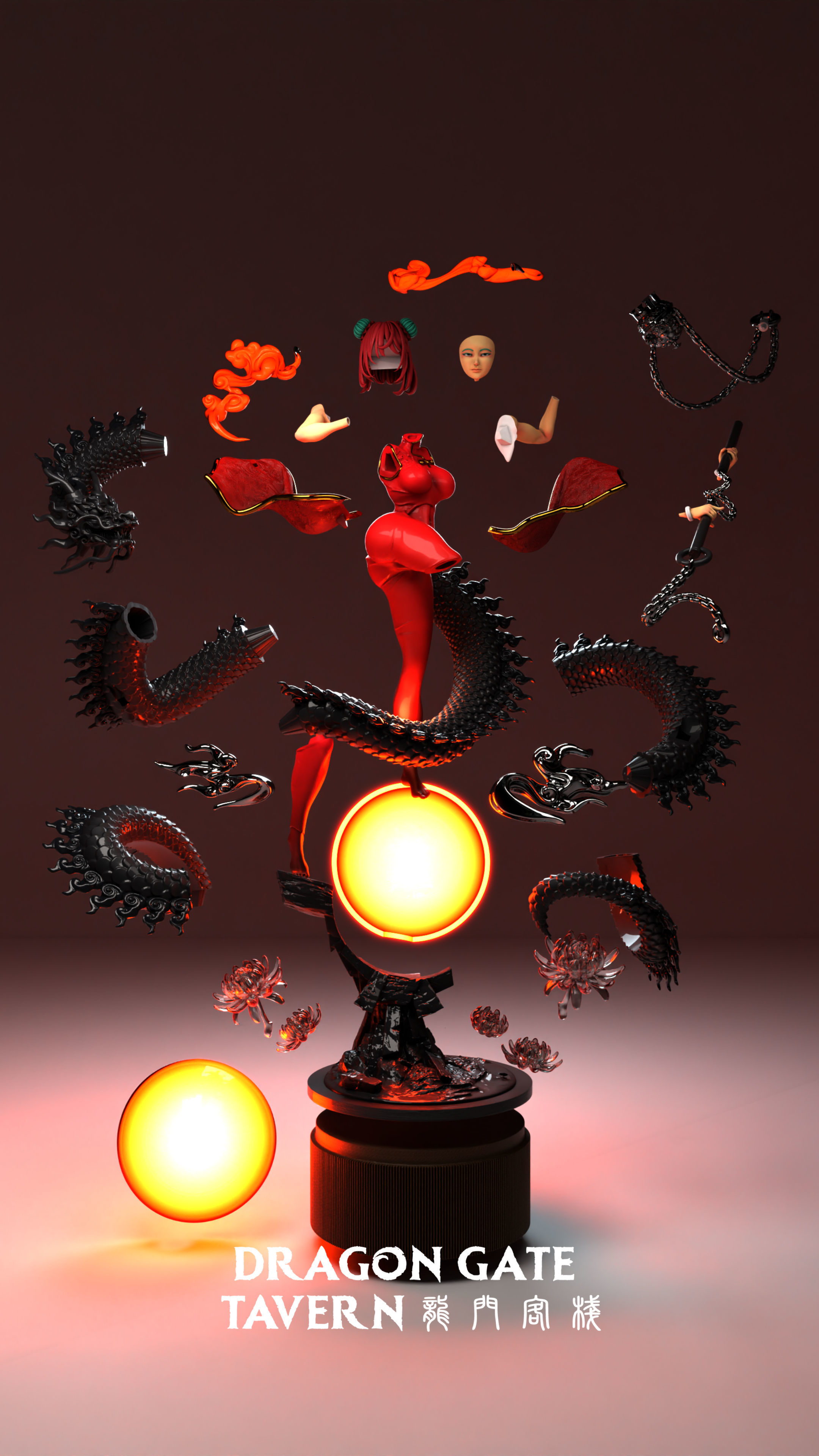 Mai the dragon tamer 3D print model_1