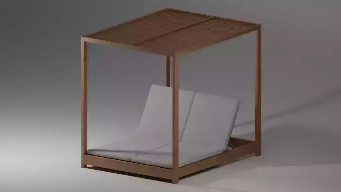 Gazebo with Double Lounger by Butzke