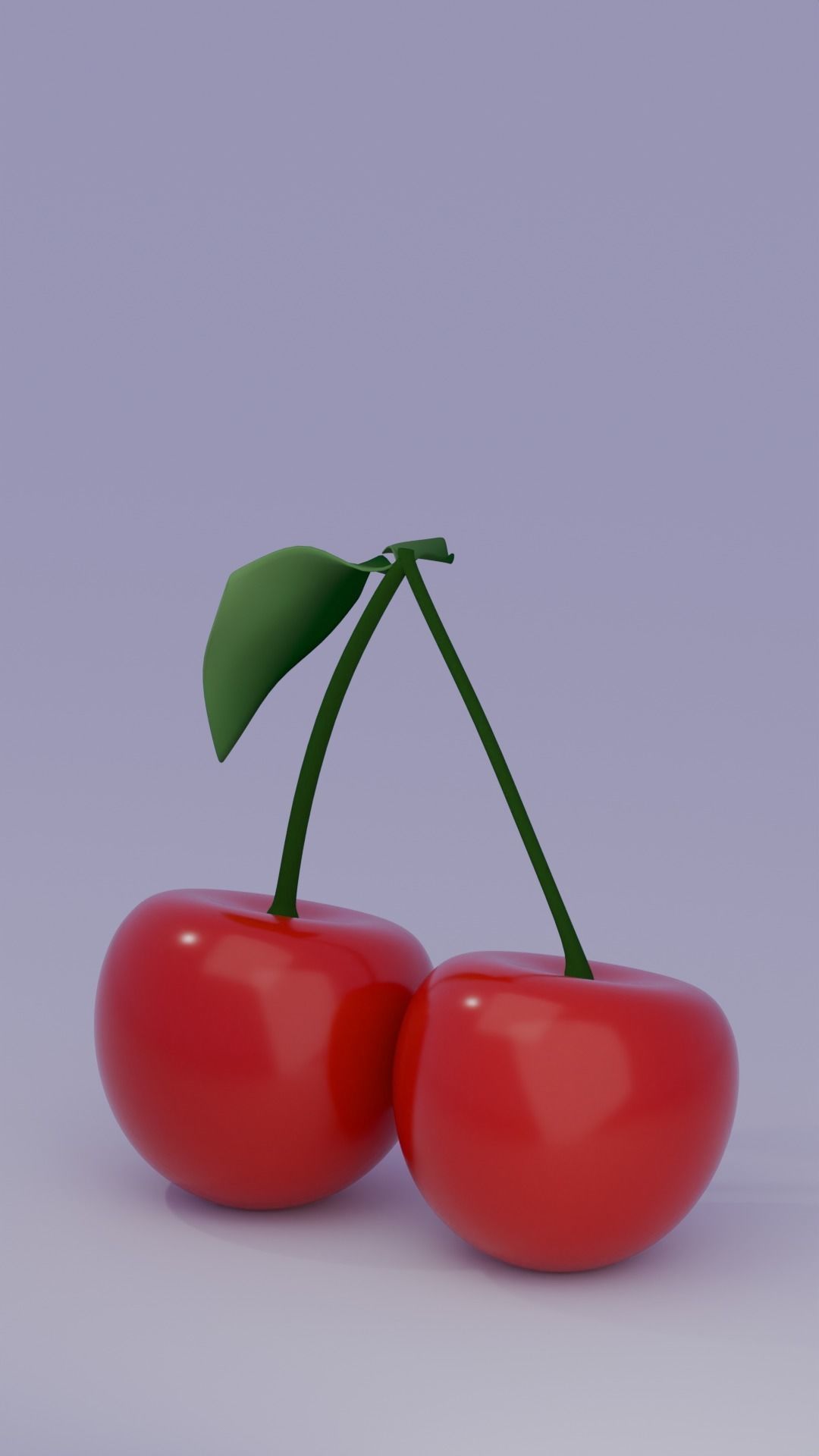Cherry Low-poly 3D model_13