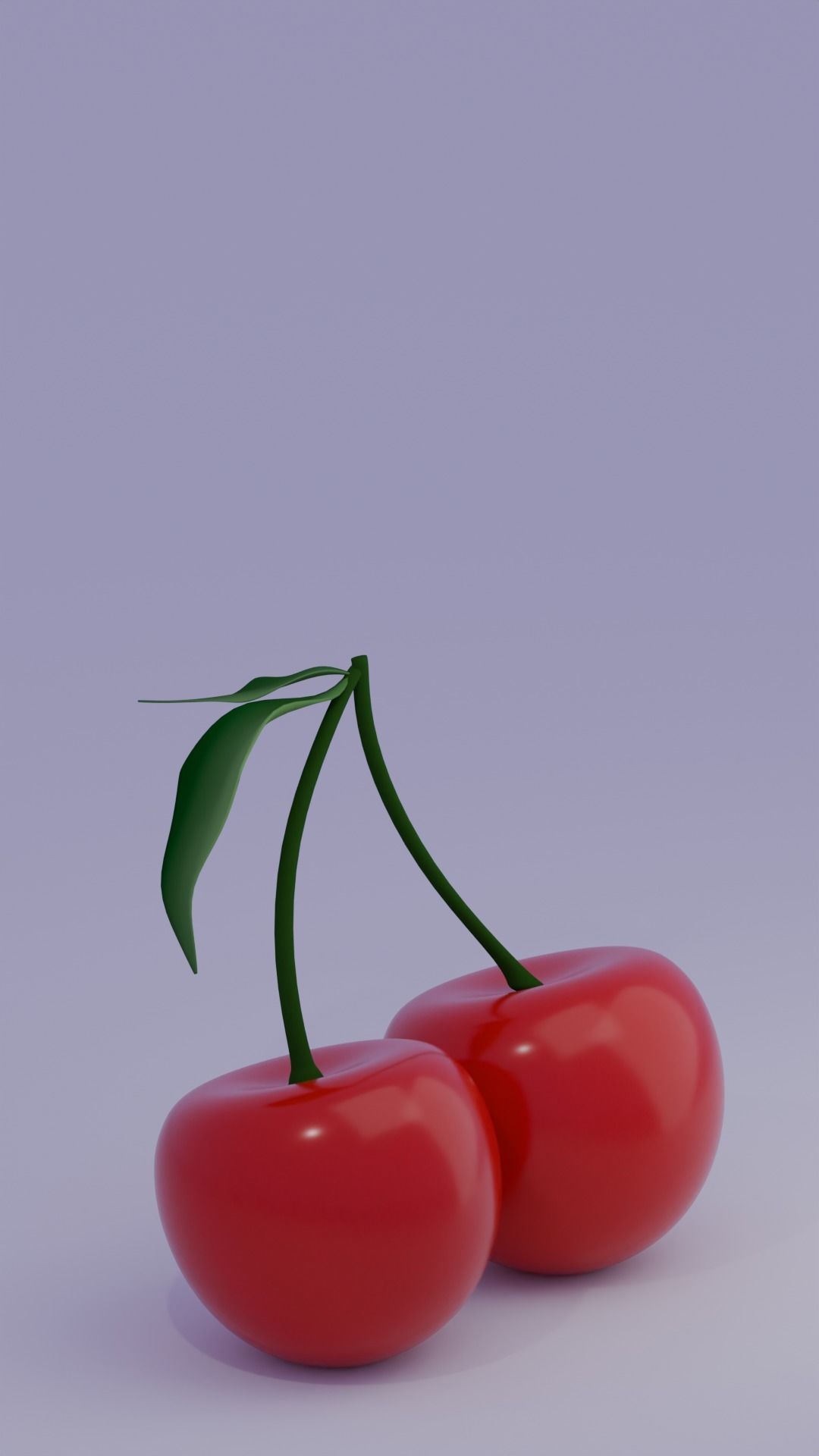 Cherry Low-poly 3D model_12