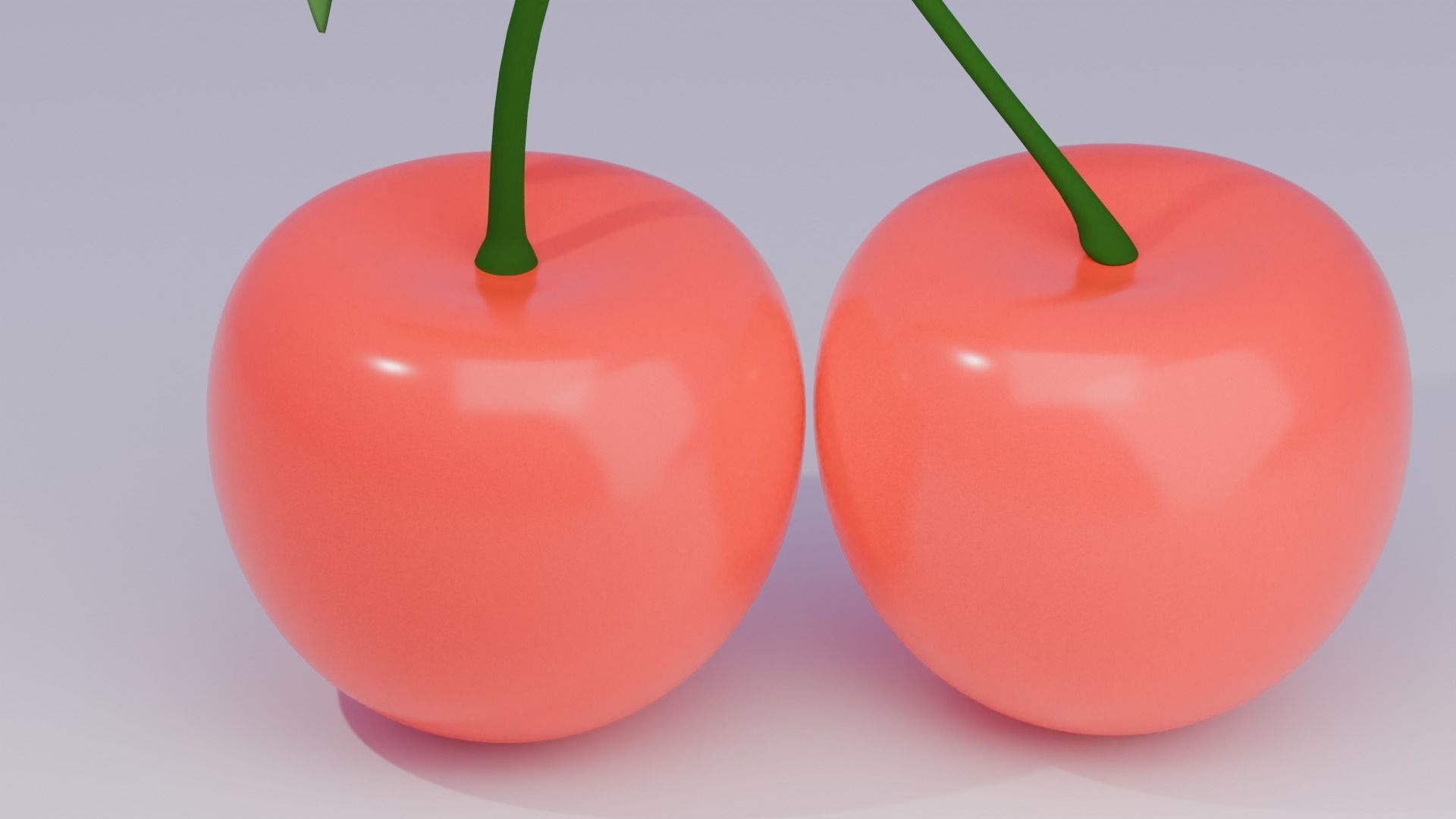 Cherry Low-poly 3D model_4