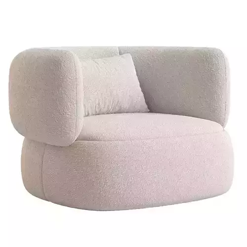 Martina swivel armchair 3D model