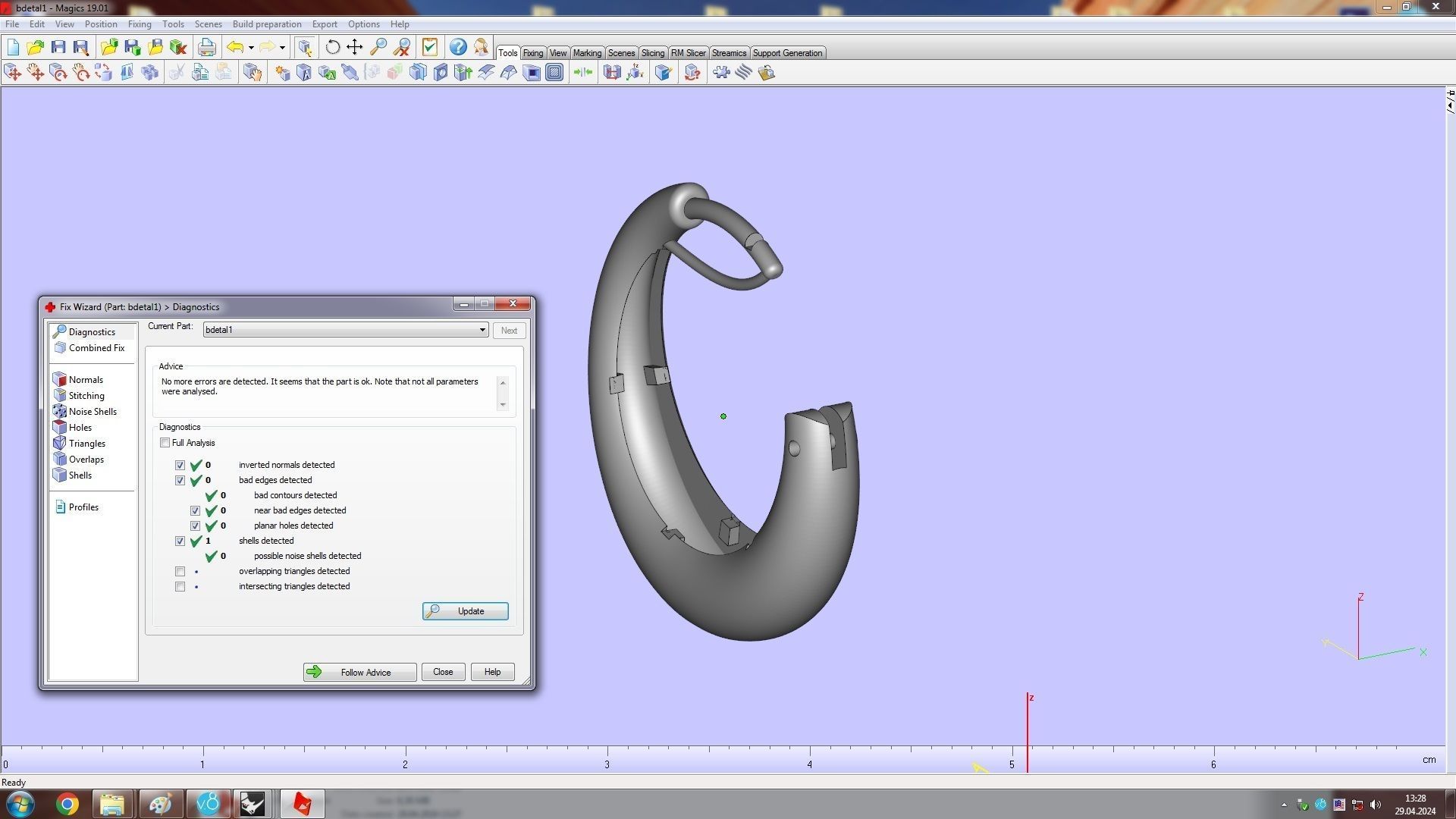Banana Hoop Earring 3D print model_9
