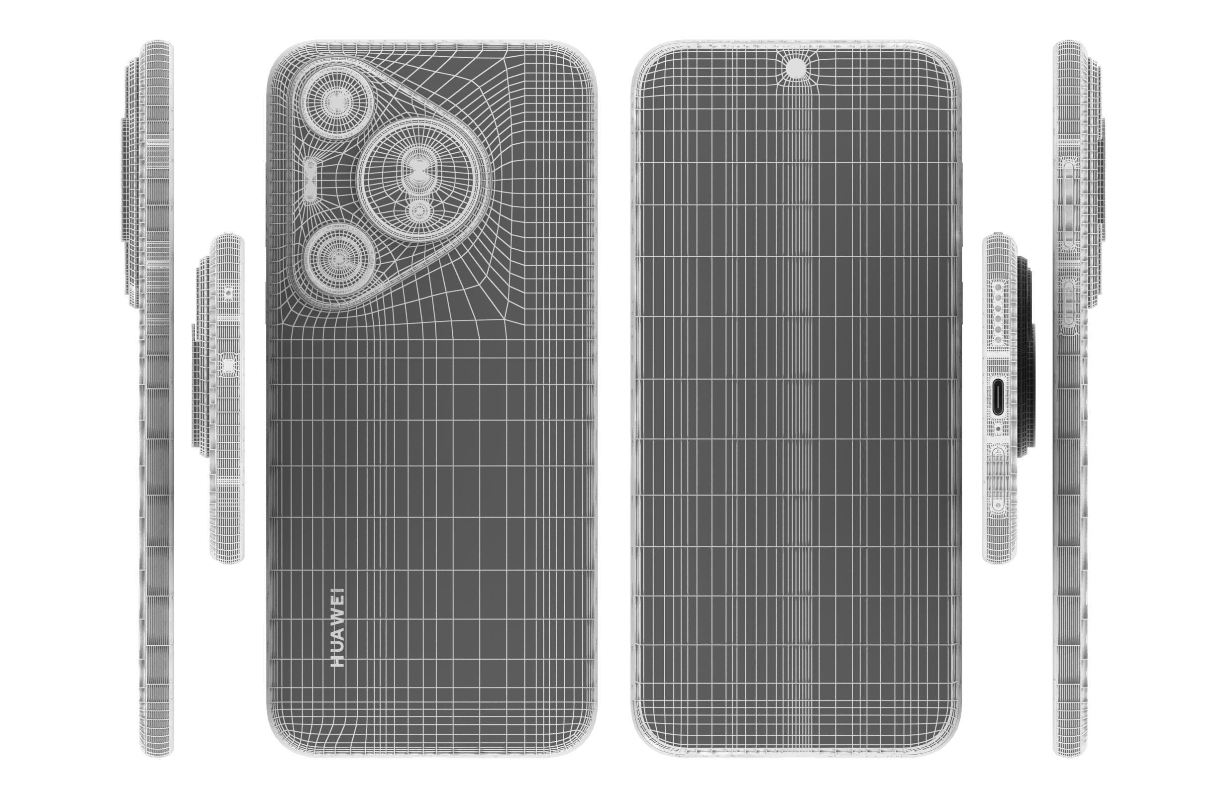 Huawei Pura 70 Pro White 3D model_17