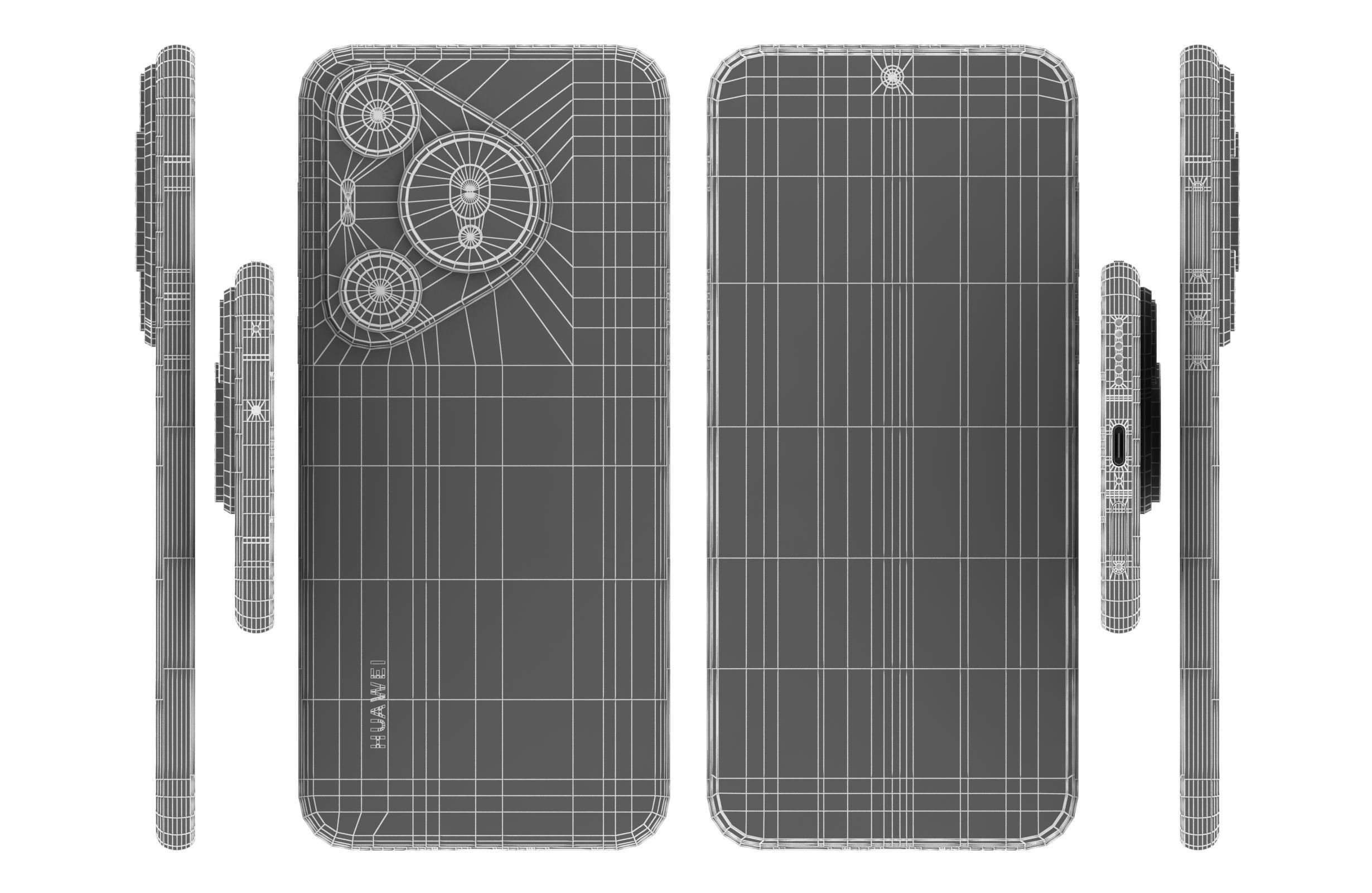 Huawei Pura 70 Pro White 3D model_16