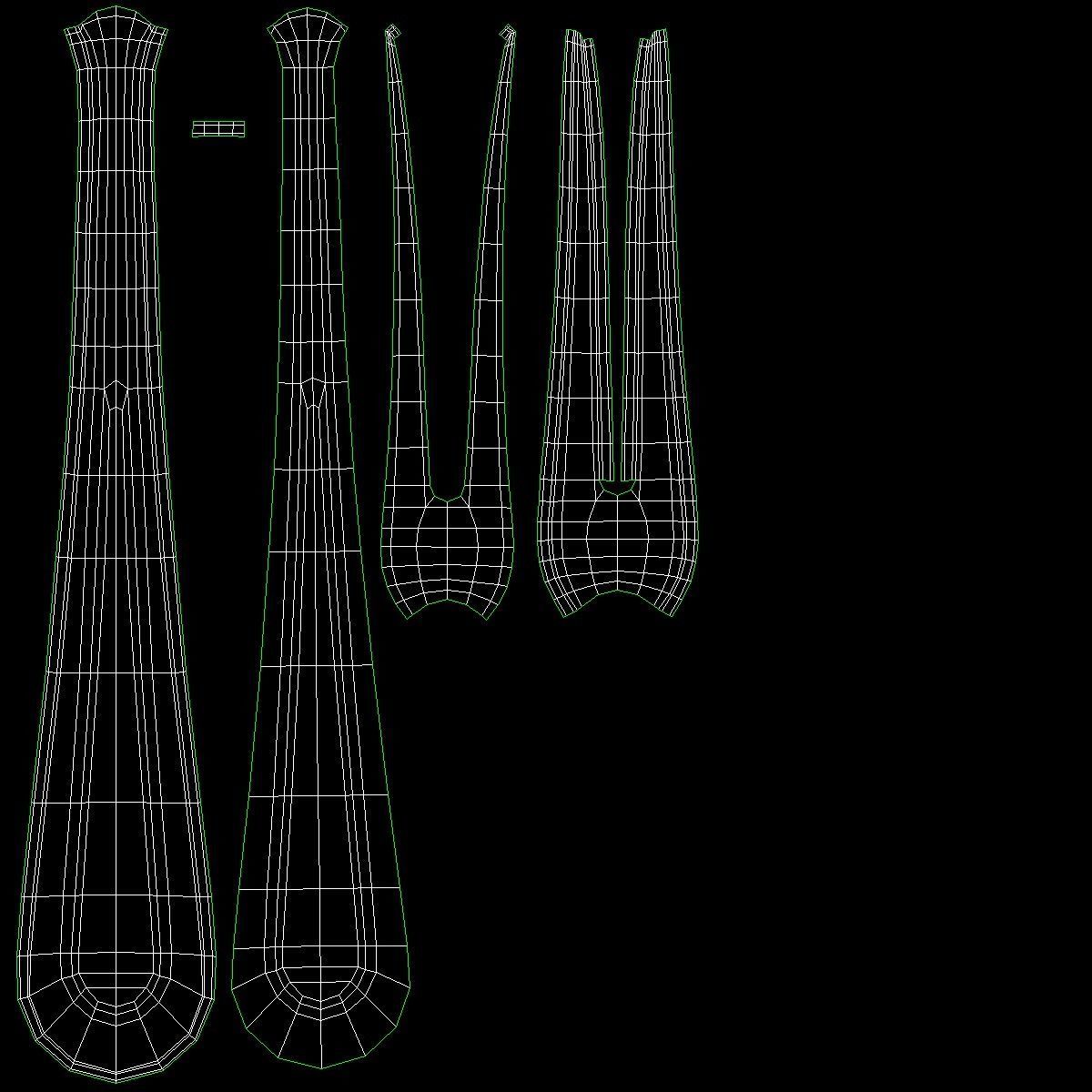 Fruit Fork Classic Cutlery 3D model_16