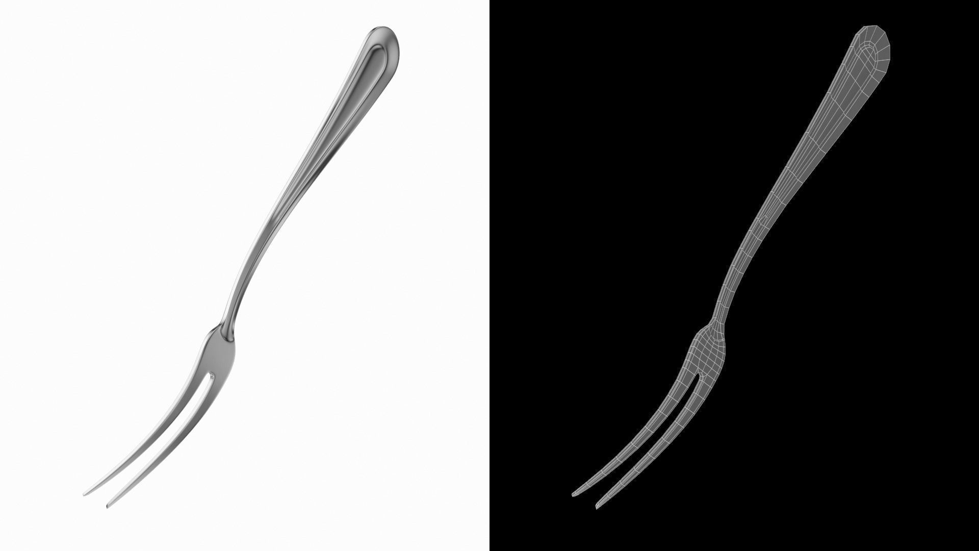 Fruit Fork Classic Cutlery 3D model_11