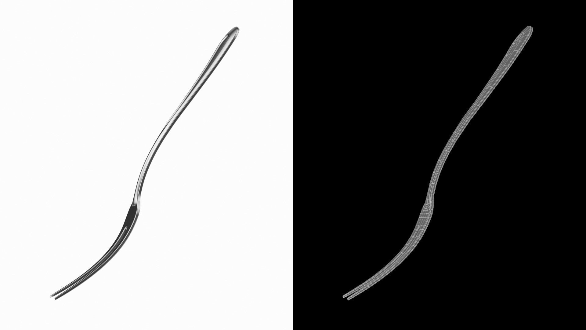 Fruit Fork Classic Cutlery 3D model_13